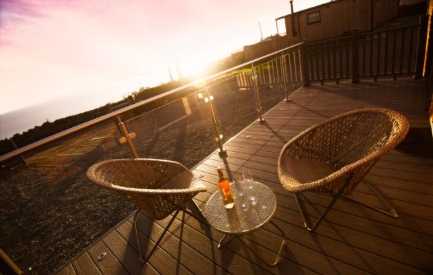 Cedar View veranda seating area